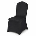 30 Stück schwarze Stretch-Spandex-Hussen für Klappstühle, abnehmbare Stuhlbezüge für Hochzeit, Bankett, Party und Esszimmer