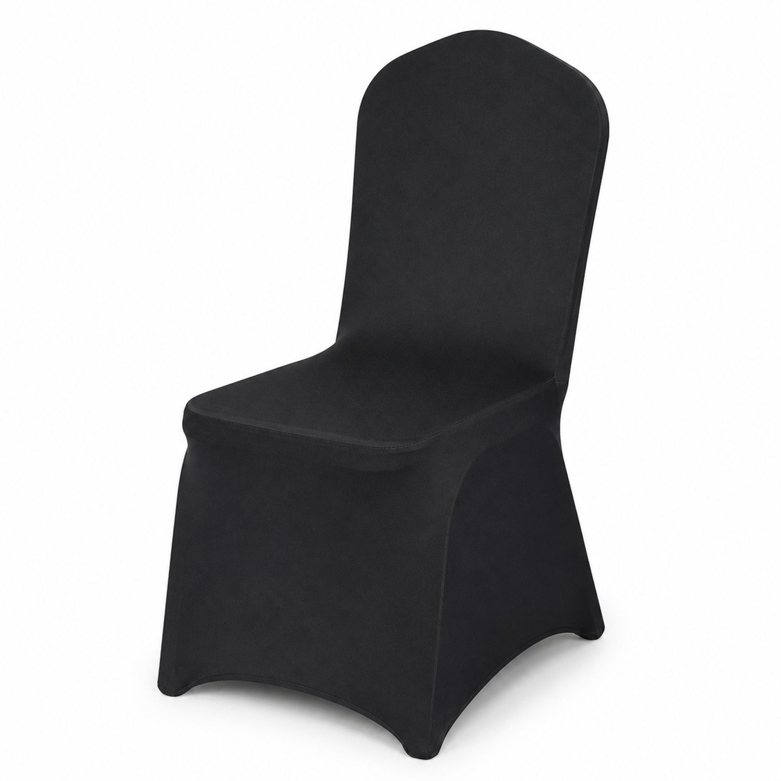 30 Stück schwarze Stretch-Spandex-Hussen für Klappstühle, abnehmbare Stuhlbezüge für Hochzeit, Bankett, Party und Esszimmer