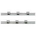 Linear guide rail set with 2 rails and 4 slide blocks, for automated machines, CNC router and 3D printer